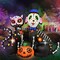 5 FT Halloween Inflatables Black Cat and Dog Day of The Dead Decorations